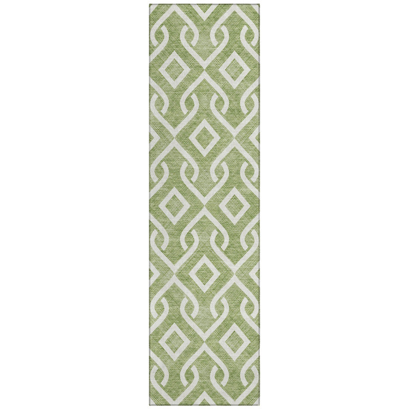 Mukul Geometric Indoor / Outdoor Rug, Runner 2'3" x 7'6"