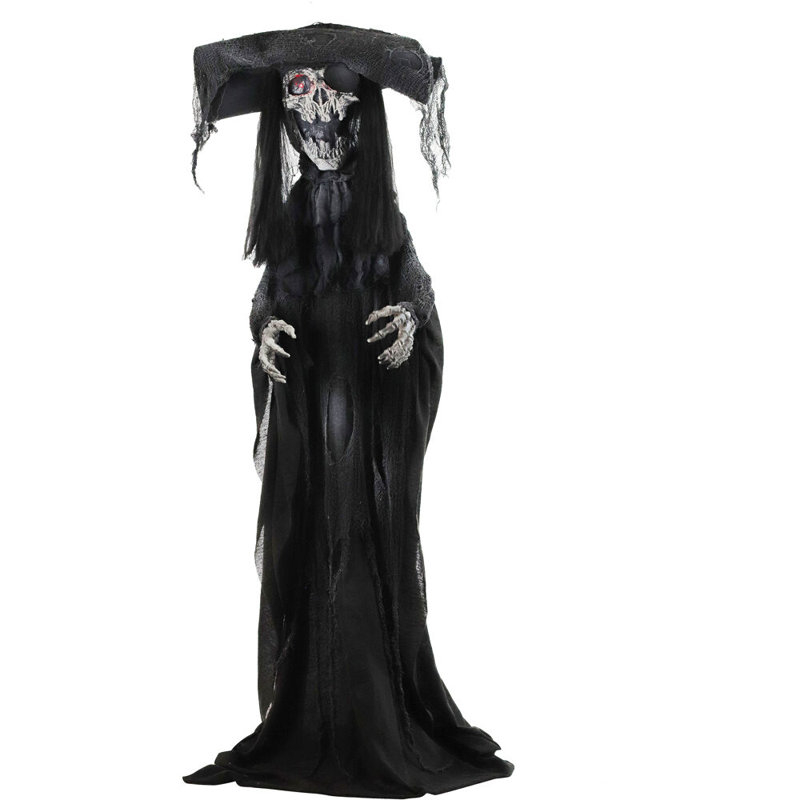 Haunted Hill Farm Shaking Skeleton Pirate with LED Eyes