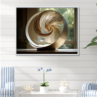 «Bronze Beauty Nautilus Vortex» sur toile