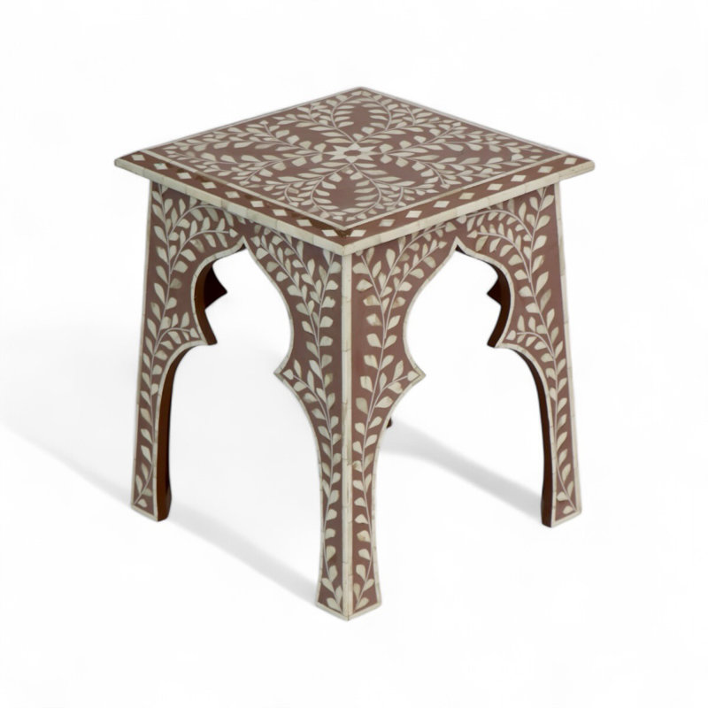 Mocha Bone Inlay Table