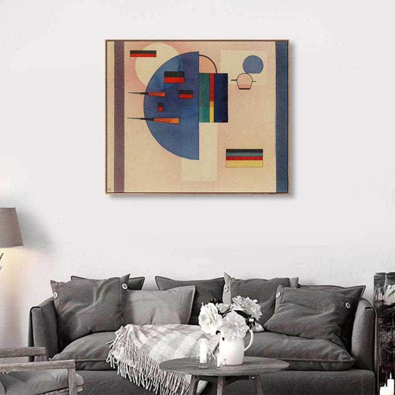 Estampe numérique sur toile encadrée, "CALUED" par Wassily Kandinsky, décorations pour bureau à domicile