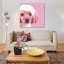 «Poodle On Pink, Square» par Kirstin Wood, impression sur toile-31919118-73560944-73560949
