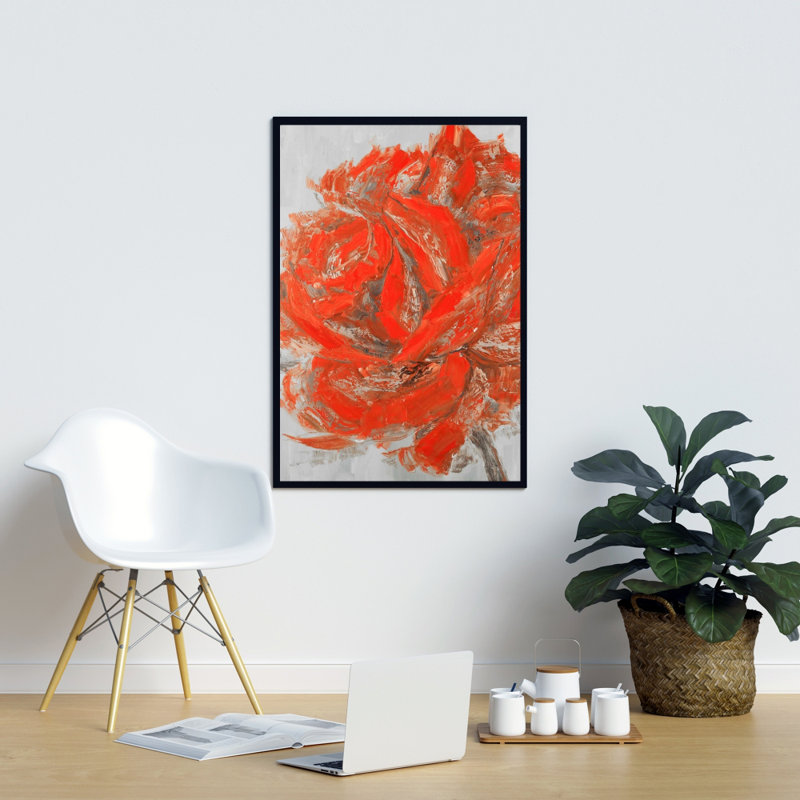 «Abstract Rose» sur toile