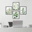«Green Pastel Forest Fern Leaf», reproduction encadrée de 4 pièces-90605185-90605188