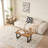 Walnut Night Stand,MDF Sidetable, Small Tea Table, Sofa Table With Metal Leg
