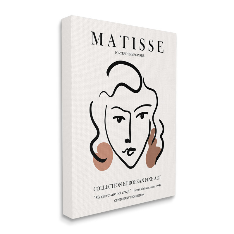 Curves Not Crazy Matisse, Plaque murale, L 16 po x H 16 po