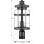 Tête de lanterne câblée à 1 lumière H 18 po Pettiford-421878791