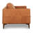Calle 90'' Full Grain Genuine Italian Leather Sofa in Cognac Tan
