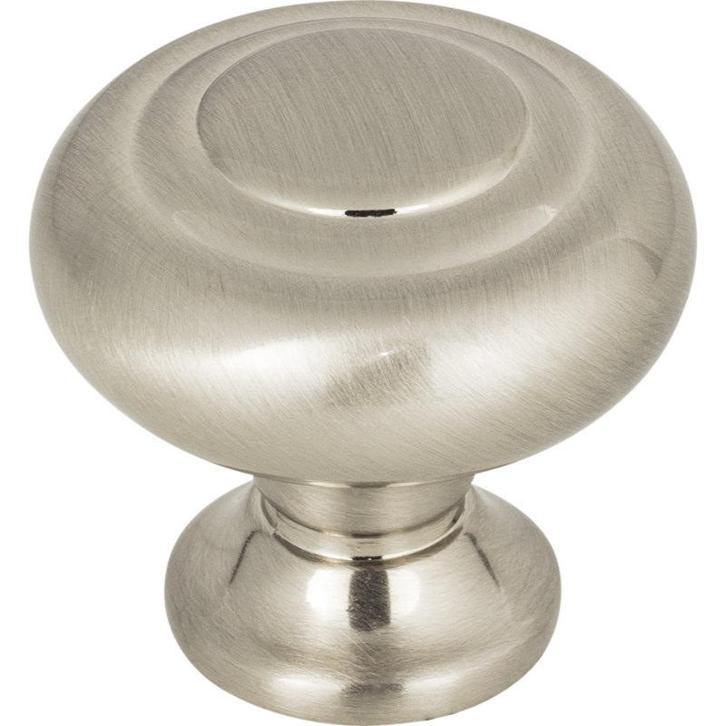 Kent 1-1/4" Diameter Mushroom Knob, Brushed Satin Nickel
