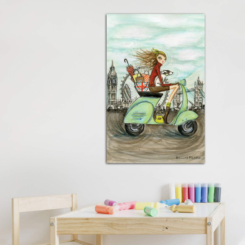 Art de londres, Toile tendue, H 40 po x l 26 po x P 1,5 po