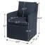 Chaise de salle à manger rembourrée en lin avec roulettes interchangeables et pieds fixes (ensemble de 2) Cathlino-98259766