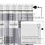 Rideau de douche simple Sawyer Mill