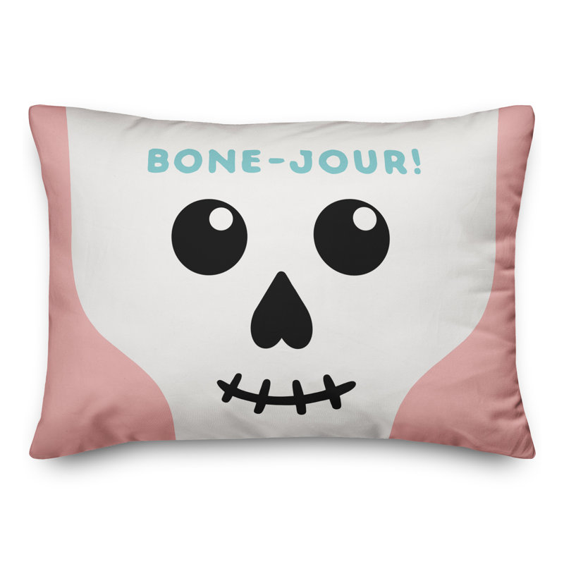  Bone-Jour! Rectangular Pillow Cover & Insert