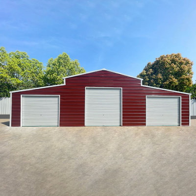 42FT x 30FT Heavy-Duty Metal Garage Storage Shed