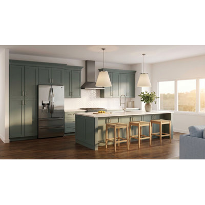Gallery Express Mercer Assembled 21 in W X 24 in D X 34.5 in H Sink Base Kitchen Cabinet Left in Meadow