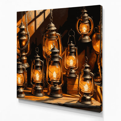 Art mural sur toile, lanternes