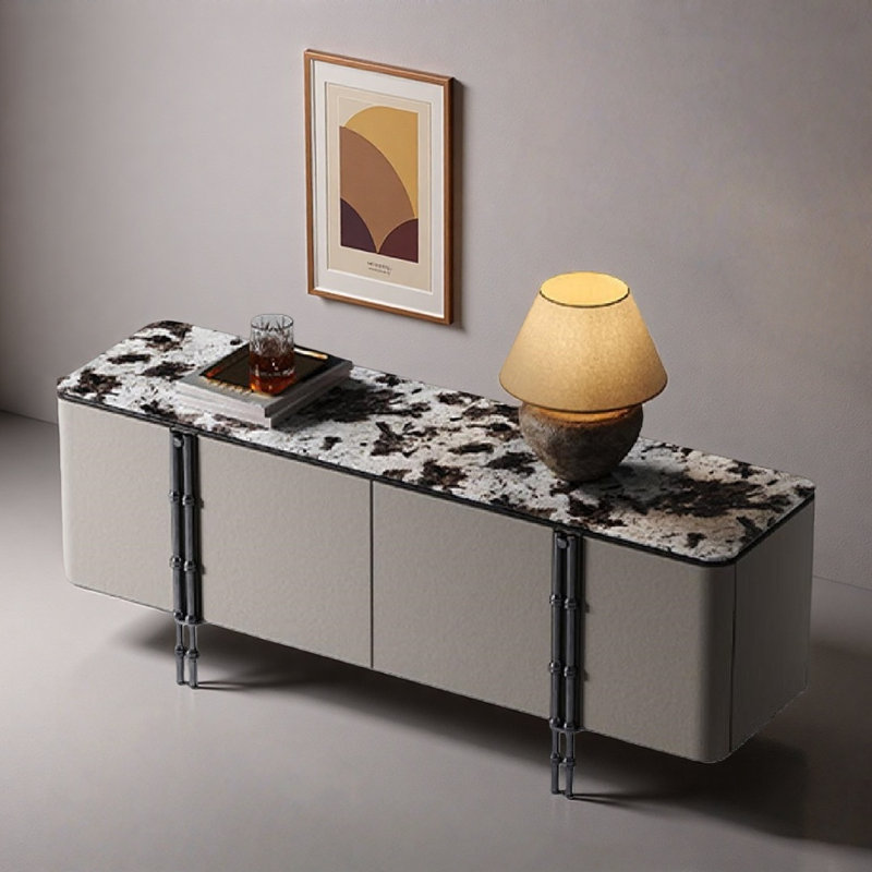 Meuble télé moderne et minimaliste, H 23,62 po x L 62,99 po x l 17,72 po