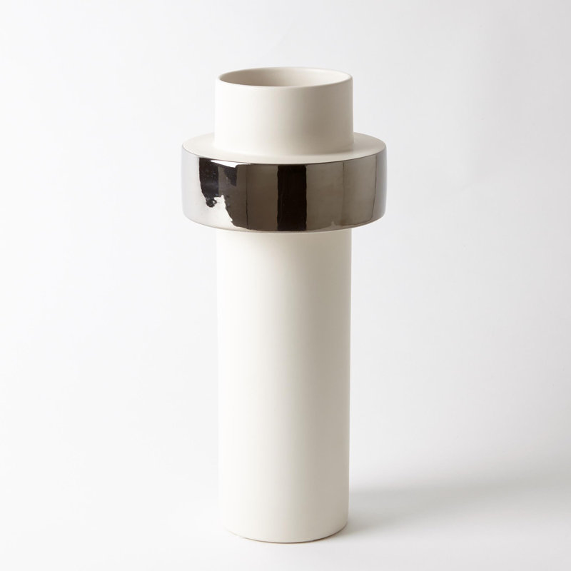 Silver Ring Vase-High