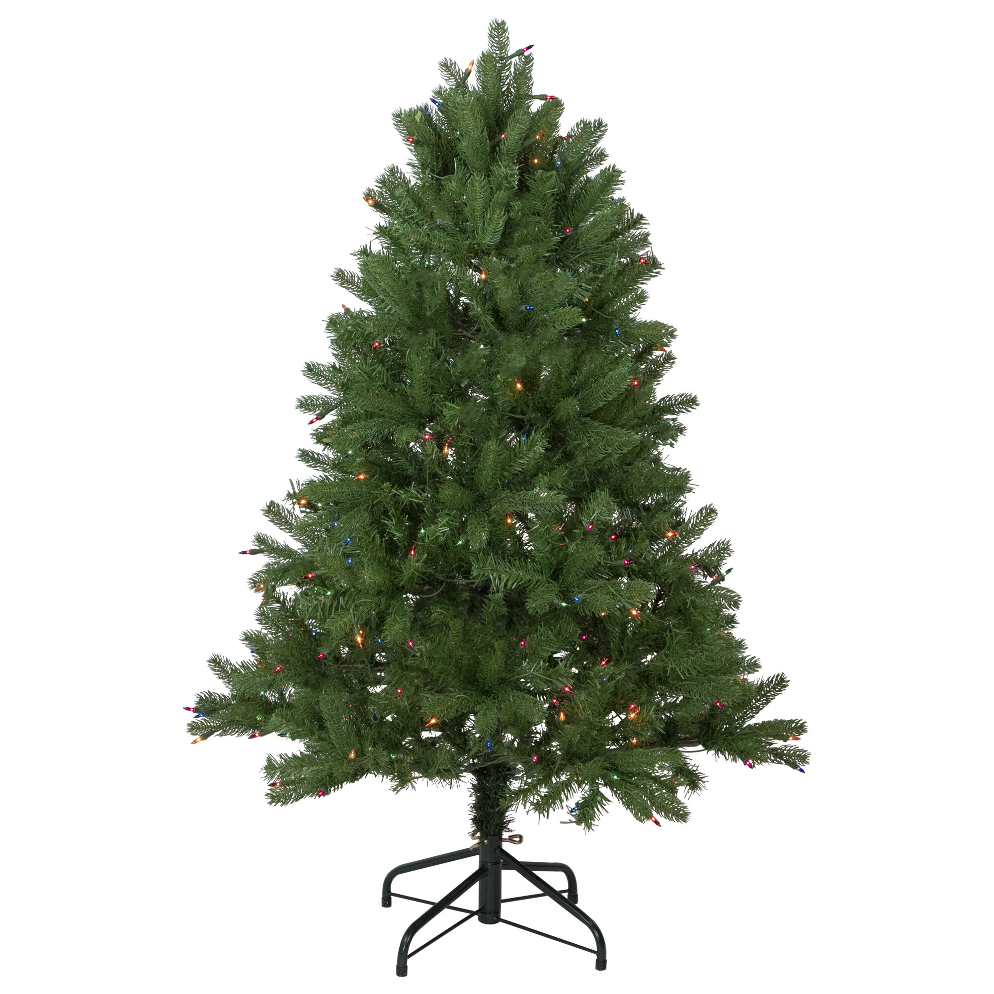 northlight seasonal red & green lighted christmas tree