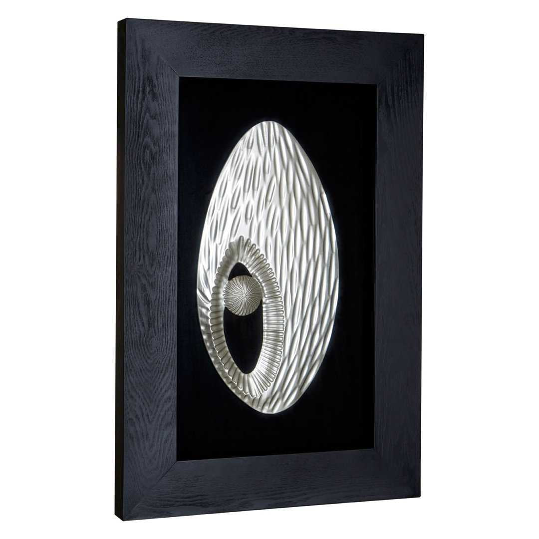 Framed Oval Carving MDF Wall Décor
