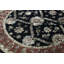 Hand-Knotted High-Quality Black Round Area Rug