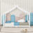 Wood House Floor Bed With Slats-376006403-376006405
