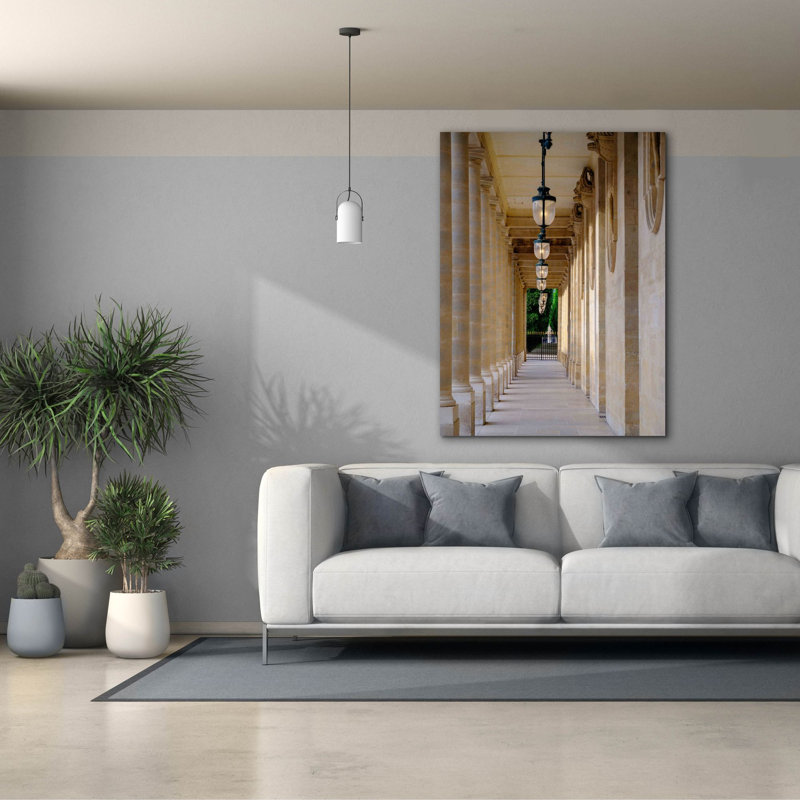 'Paris - Palais Royal Corridor' by Epic Portfolio Canvas Wall Art, 54" H x 40" W x 1.5" D