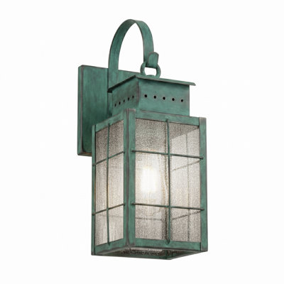 Brass Traditions - Norfield - 1 Light - 16 inch - Verde Green - Solid Brass - Wall Light