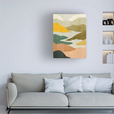 Art mural sur toile tendue - Grace Popp «Canyon Oasis I», décoration murale pour le salon, la chambre à coucher ou le bureau - 18 x 24