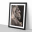Silverback Gorilla in Abstract - Picture Frame Graphic Art Print-55764655-55764660
