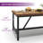 Amarvesh Rectangular with Iron Base Dining Table