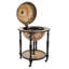 Mae Tabletop Wine Bottle & Glass Rack in Brown