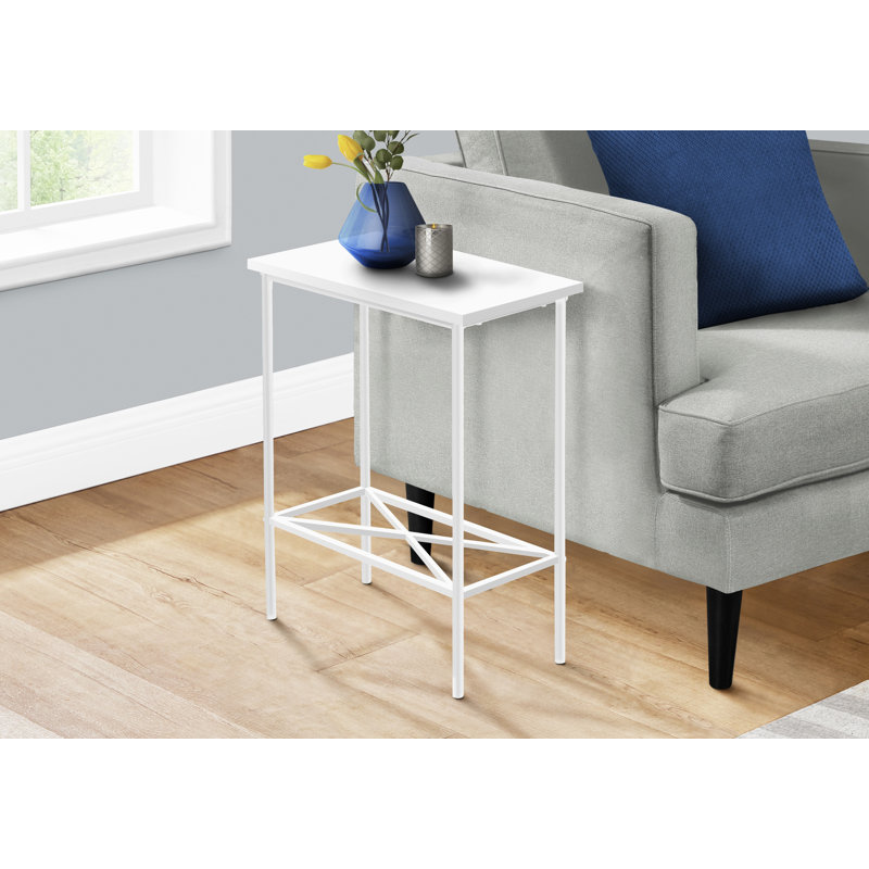 Table d'appoint, côté, bout, étroit, petit, 2 niveaux, salon, chambre à coucher