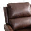 Fauteuil inclinable en cuir végétalien souple et rembourré de 34,6 po de largeur avec garniture cloutée (ensemble de 3)-100759603