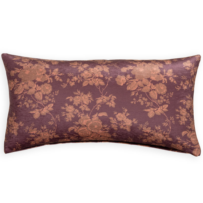 Coussin Leyton Mayfair Meadow, 21 po x 12 po, Polyfill, Cerisier
