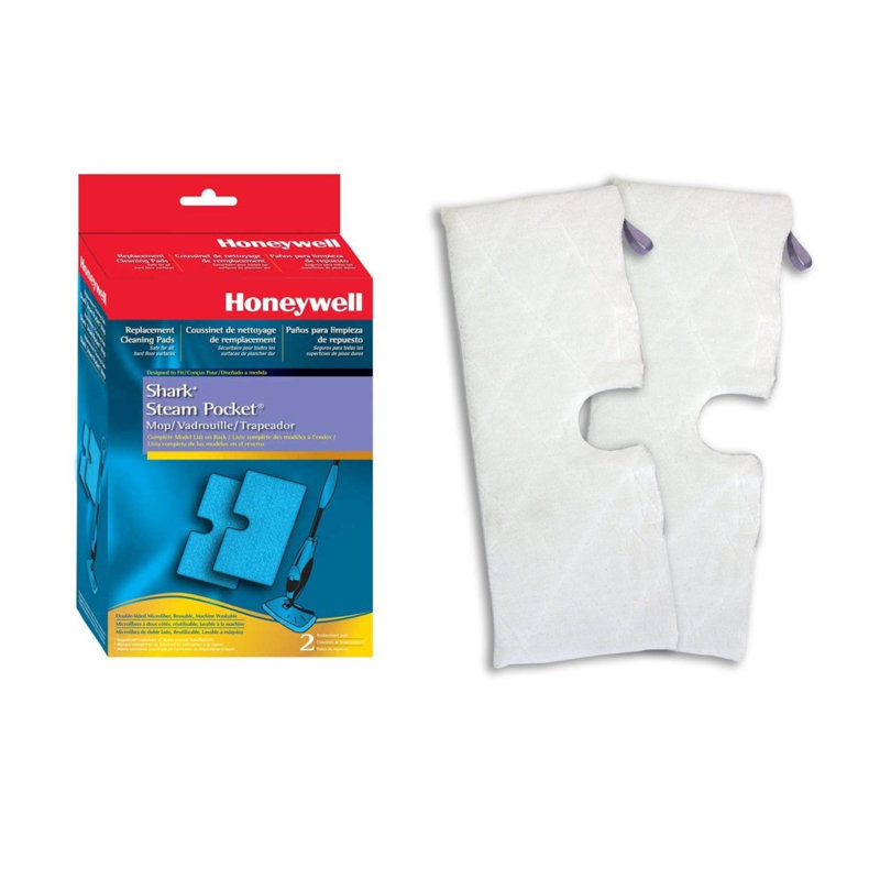 Shark White and Gray Microfiber Steam Mop Cleaning Pads