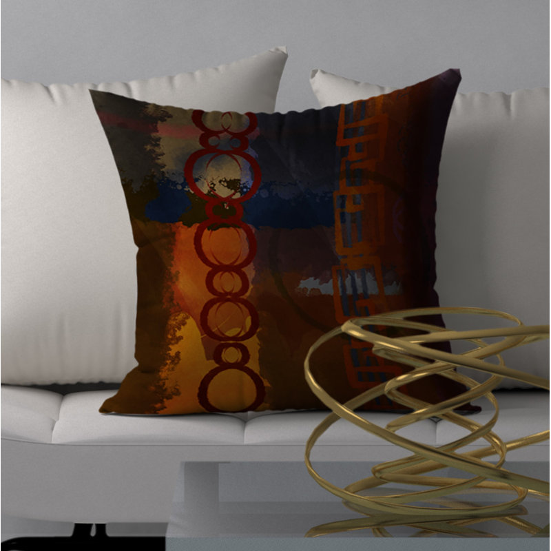 Housse de coussin carrée brillante Energy, 20 po x 20 po