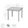 Sussex Sun Loungers and Table Set - 2 Garden Adjustable Loungers with 1 Side Table - Modern Design