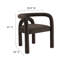 Chaise d'appoint en velours Astrid-107084233