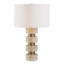 Lampe de table en travertin Uttermost Makani
