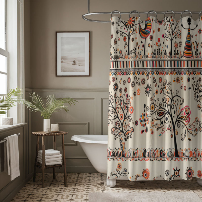 Rideau de douche Marichelle, H 74 po x l 71 po