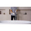 Baignoire de trempage autoportante en résine avec drain escamotable 59 po. X 28 po. MonBlari