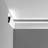 2 in x 7-1/8 in x 78-3/4 in Primed White Plain Polyurethane Crown Moulding