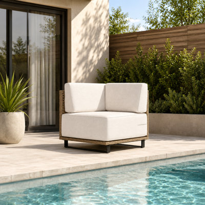 Canapé modulaire de coin pour patio
