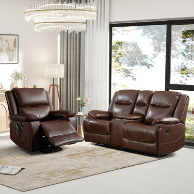 Ensemble de salon inclinable 2 pièces Leelan
