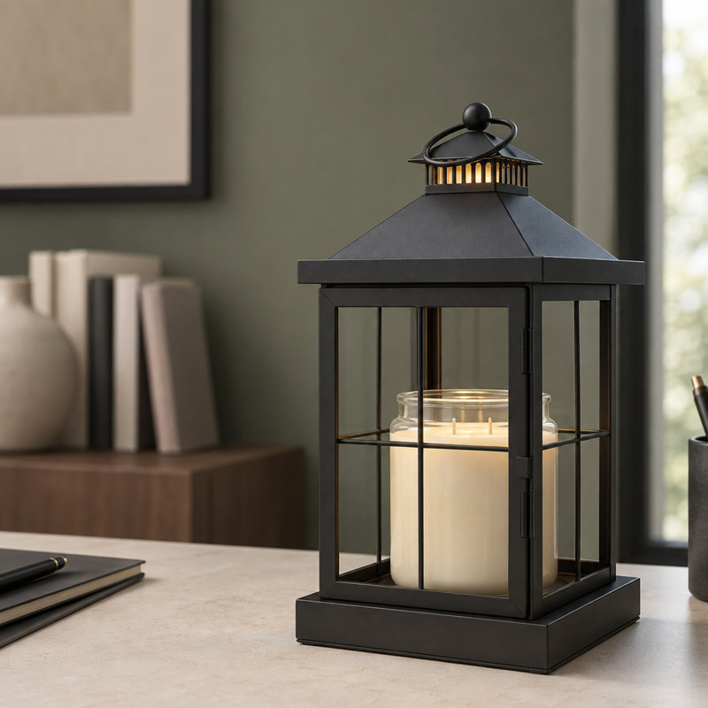 Lantern Candle Warmer Lamp with Timer and Dimmer