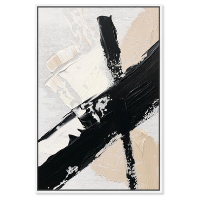 Art Remedy, impression sur toile noir et blanc, impact II