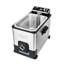 Kalorik Pro 4.2 Quart Triple-Basket Deep Fryer With Oil Filtration, In Stainless Steel