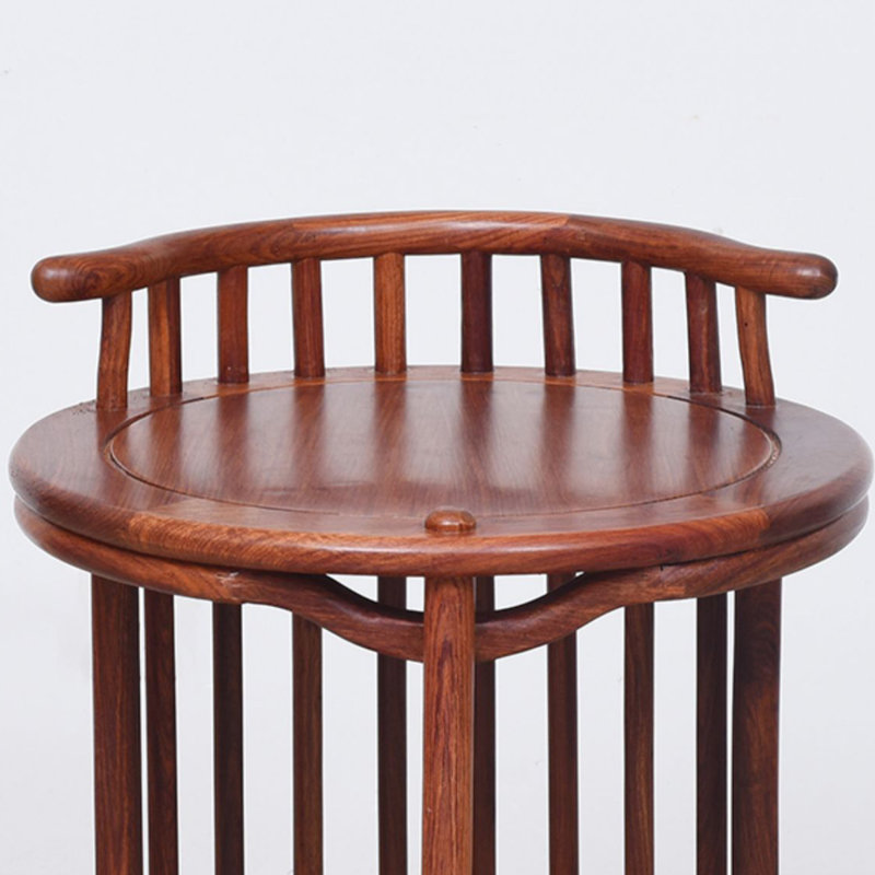Rangement circulaire en bois de rose