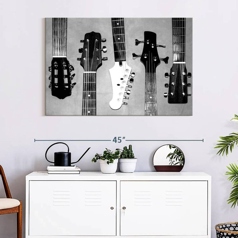 Abarca Guitar Head I, 26" H x 39" W